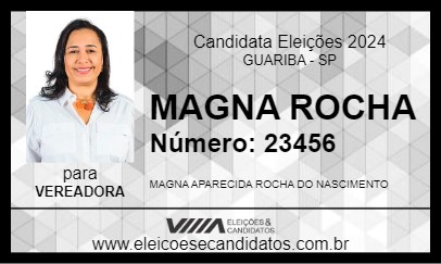 Candidato MAGNA ROCHA 2024 - GUARIBA - Eleições