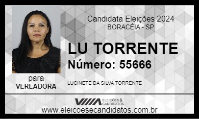 Candidato LU TORRENTE 2024 - BORACÉIA - Eleições