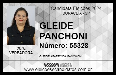 Candidato GLEIDE PANCHONI 2024 - BORACÉIA - Eleições