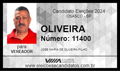 Candidato OLIVEIRA 2024 - OSASCO - Eleições