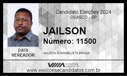 Candidato JAILSON 2024 - OSASCO - Eleições