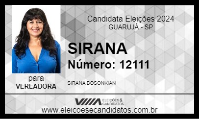 Candidato SIRANA 2024 - GUARUJÁ - Eleições