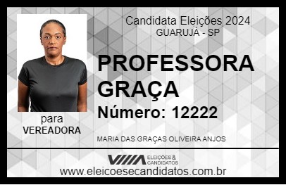 Candidato PROFESSORA GRAÇA 2024 - GUARUJÁ - Eleições