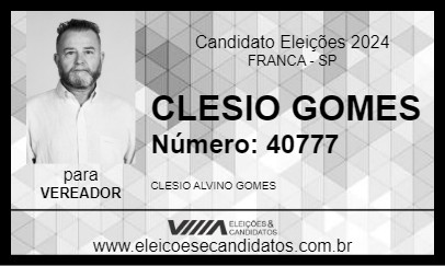 Candidato CLESIO GOMES 2024 - FRANCA - Eleições