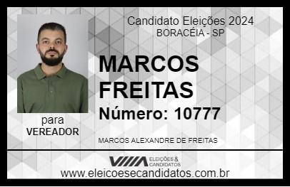 Candidato MARCOS FREITAS 2024 - BORACÉIA - Eleições