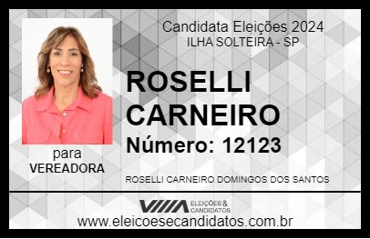 Candidato ROSELLI CARNEIRO 2024 - ILHA SOLTEIRA - Eleições