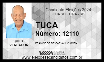 Candidato TUCA 2024 - ILHA SOLTEIRA - Eleições