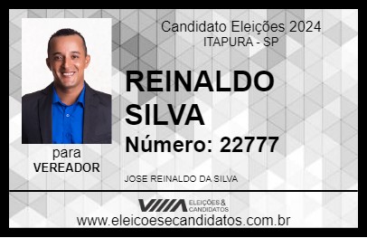 Candidato REINALDO SILVA 2024 - ITAPURA - Eleições