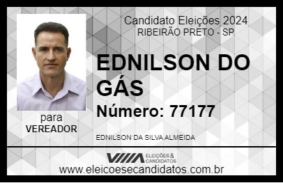 Candidato EDNILSON DO GÁS 2024 - RIBEIRÃO PRETO - Eleições