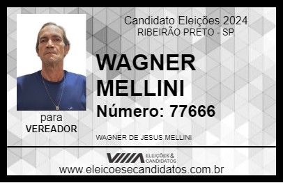 Candidato WAGNER MELLINI 2024 - RIBEIRÃO PRETO - Eleições