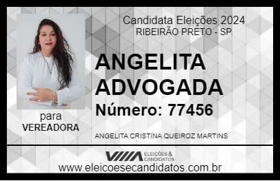 Candidato ANGELITA ADVOGADA 2024 - RIBEIRÃO PRETO - Eleições