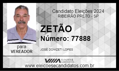 Candidato ZETÃO 2024 - RIBEIRÃO PRETO - Eleições