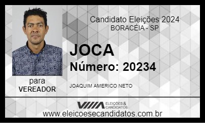 Candidato JOCA 2024 - BORACÉIA - Eleições