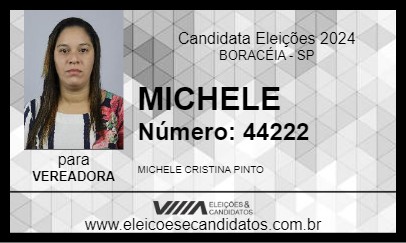 Candidato MICHELE 2024 - BORACÉIA - Eleições