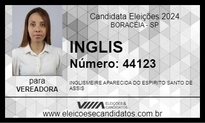 Candidato INGLIS 2024 - BORACÉIA - Eleições