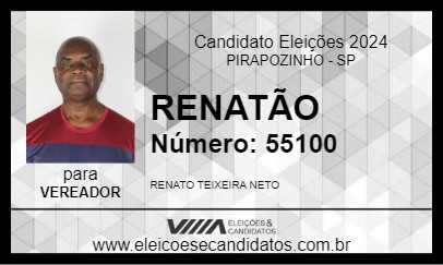 Candidato RENATÃO 2024 - PIRAPOZINHO - Eleições