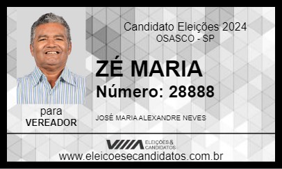 Candidato ZÉ MARIA 2024 - OSASCO - Eleições