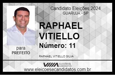 Candidato RAPHAEL VITIELLO 2024 - GUARUJÁ - Eleições