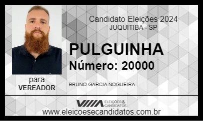 Candidato PULGUINHA 2024 - JUQUITIBA - Eleições