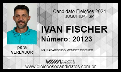 Candidato IVAN FISCHER 2024 - JUQUITIBA - Eleições