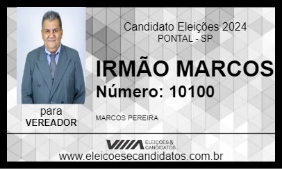 Candidato IRMÃO MARCOS 2024 - PONTAL - Eleições