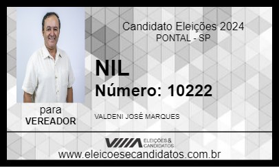 Candidato NIL 2024 - PONTAL - Eleições