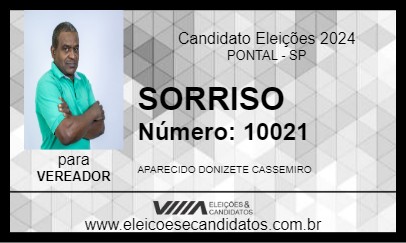 Candidato SORRISO 2024 - PONTAL - Eleições