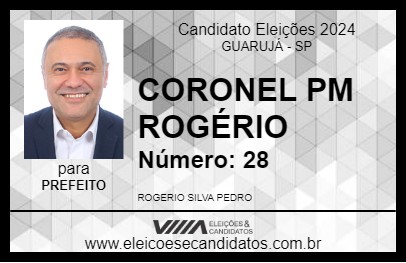 Candidato CORONEL ROGÉRIO 2024 - GUARUJÁ - Eleições