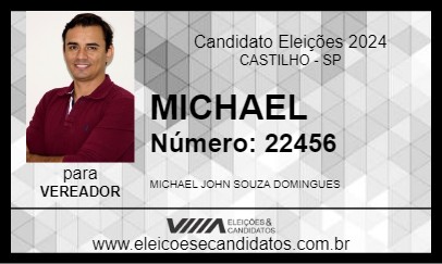 Candidato MICHEL 2024 - CASTILHO - Eleições