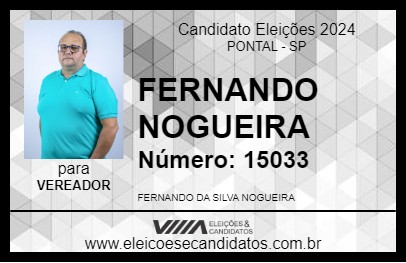 Candidato FERNANDO NOGUEIRA 2024 - PONTAL - Eleições