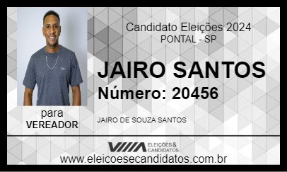 Candidato JAIRO SANTOS 2024 - PONTAL - Eleições