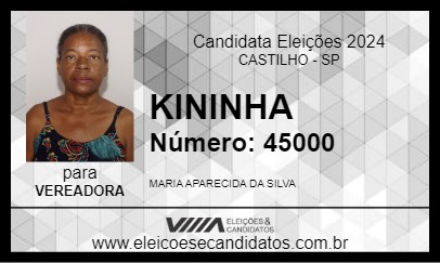 Candidato KININHA 2024 - CASTILHO - Eleições