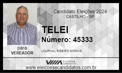 Candidato TELEI 2024 - CASTILHO - Eleições