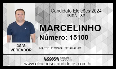 Candidato MARCELINHO 2024 - IBIRÁ - Eleições