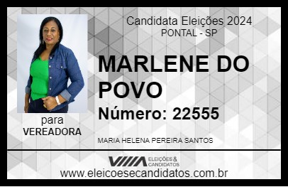 Candidato MARLENE DO POVO 2024 - PONTAL - Eleições