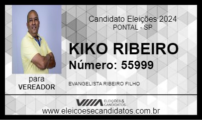 Candidato KIKO RIBEIRO 2024 - PONTAL - Eleições