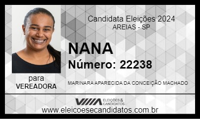 Candidato NANA 2024 - AREIAS - Eleições