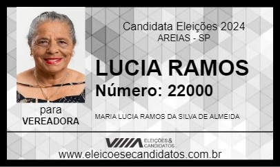 Candidato LUCIA RAMOS 2024 - AREIAS - Eleições