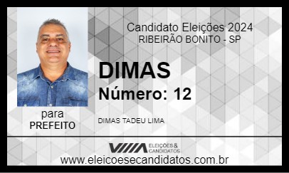 Candidato DIMAS 2024 - RIBEIRÃO BONITO - Eleições