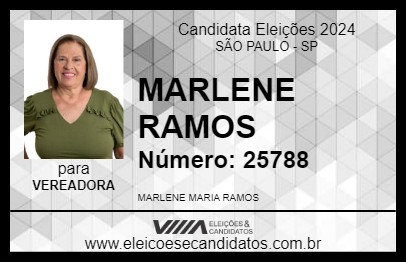 Candidato MARLENE RAMOS 2024 - SÃO PAULO - Eleições