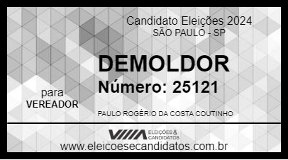 Candidato DEMOLIDOR 2024 - SÃO PAULO - Eleições