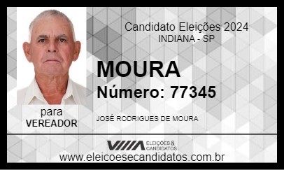 Candidato MOURA 2024 - INDIANA - Eleições