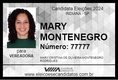 Candidato MARY DA SERRALHERIA 2024 - INDIANA - Eleições