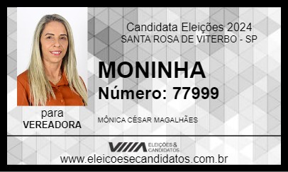 Candidato MONINHA 2024 - SANTA ROSA DE VITERBO - Eleições