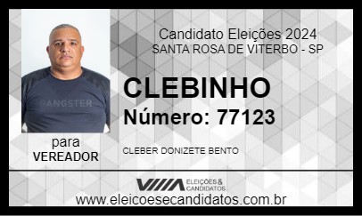 Candidato CLEBINHO 2024 - SANTA ROSA DE VITERBO - Eleições