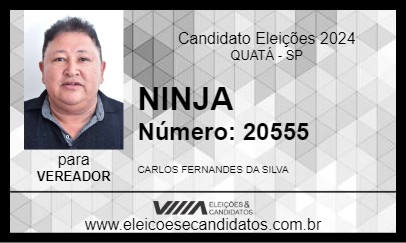 Candidato NINJA 2024 - QUATÁ - Eleições