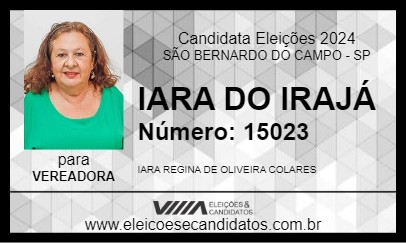 Candidato IARA DO IRAJÁ 2024 - SÃO BERNARDO DO CAMPO - Eleições