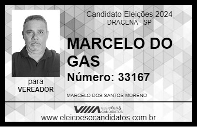 Candidato MARCELO DO GAS 2024 - DRACENA - Eleições