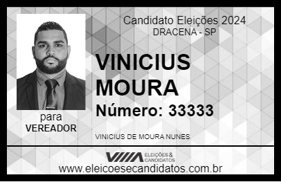 Candidato VINICIUS MOURA 2024 - DRACENA - Eleições