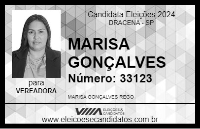 Candidato MARISA GONÇALVES 2024 - DRACENA - Eleições